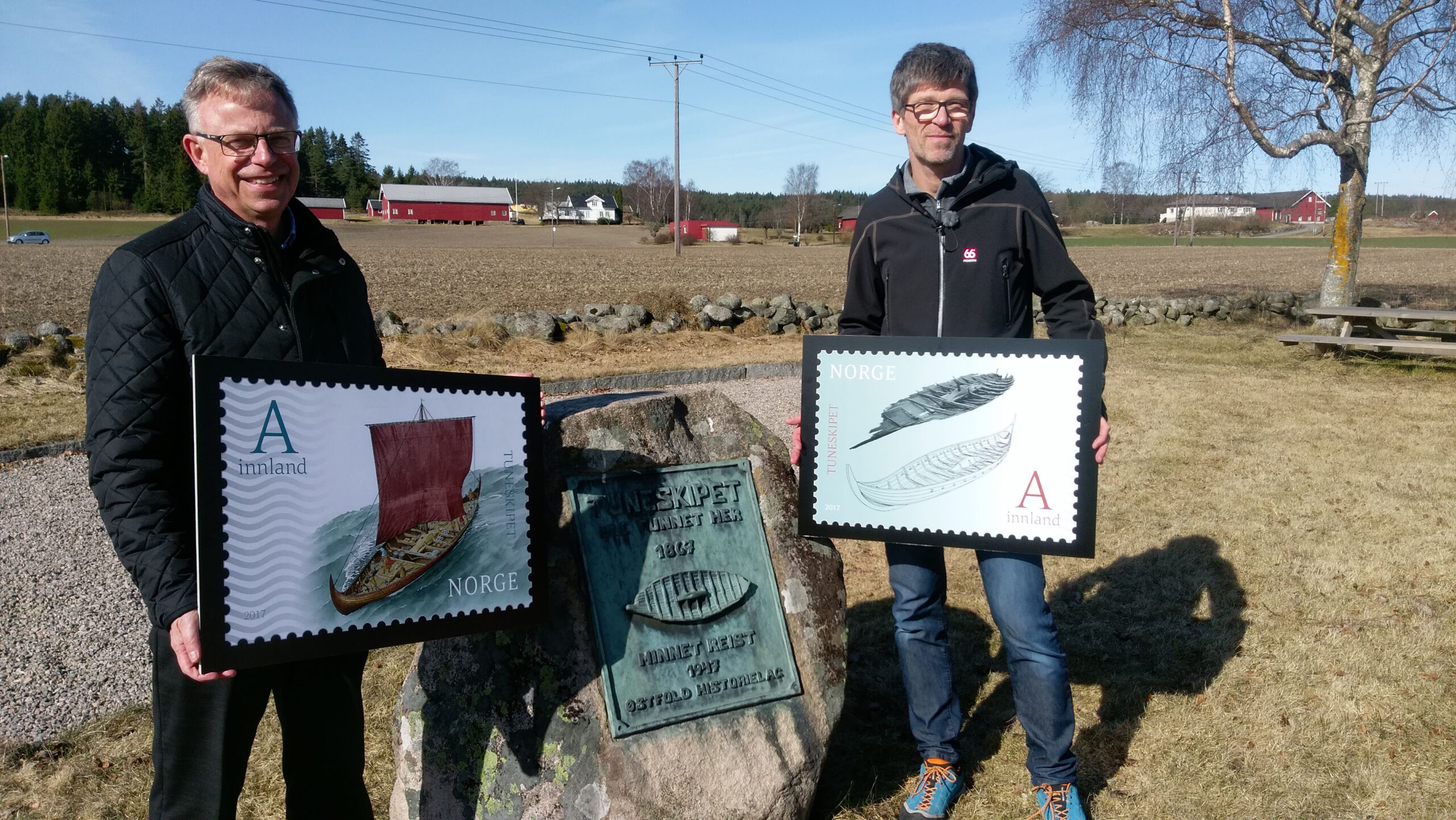 Lansering tuneskipet på frimerke