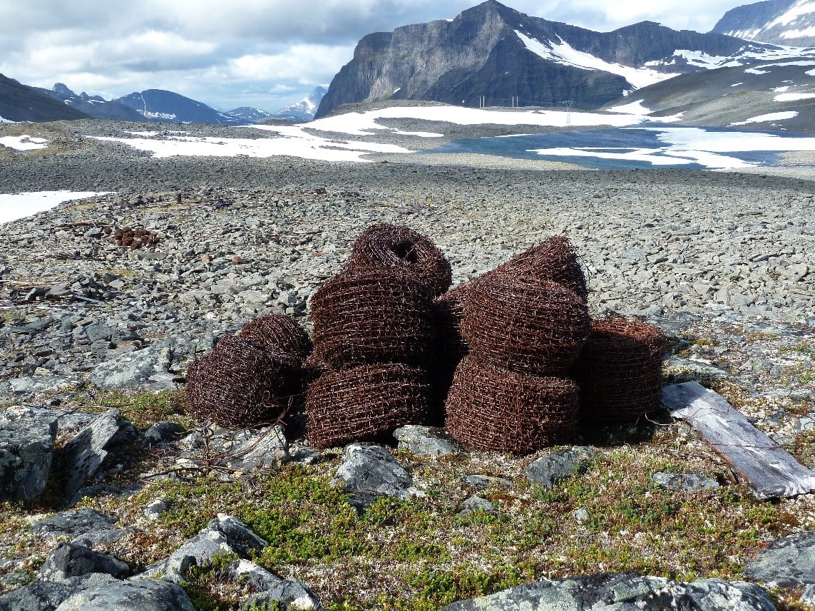 German camp area. Lyngen defence line, Norway WWII