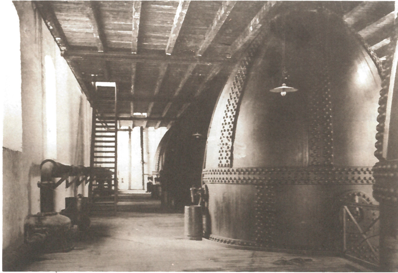 Fig.4: Cellulose boiler at Borregaard sawmill. Ill.: Foredlet virke: historien om Borregaard, Bergh & Lange (1989).