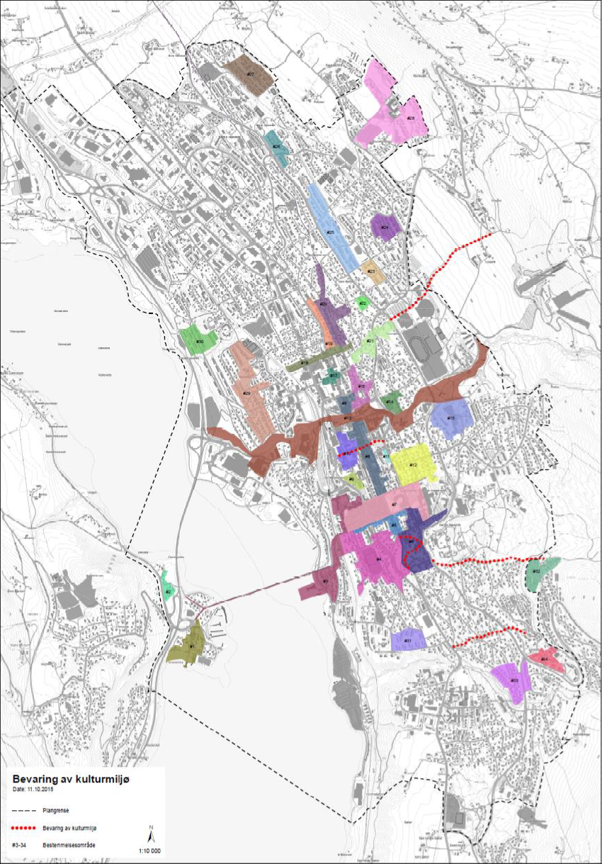 Kulturmiljøer Lillehammer - kart