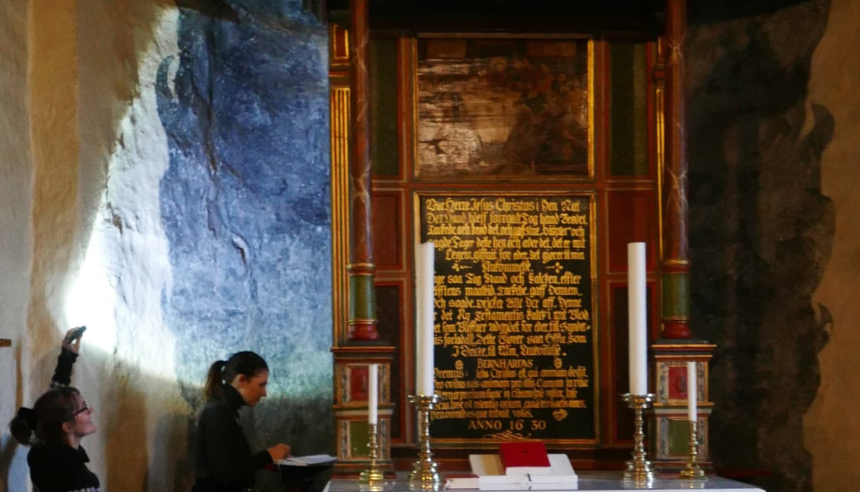 Skyggemaleri i Hobøl kirke