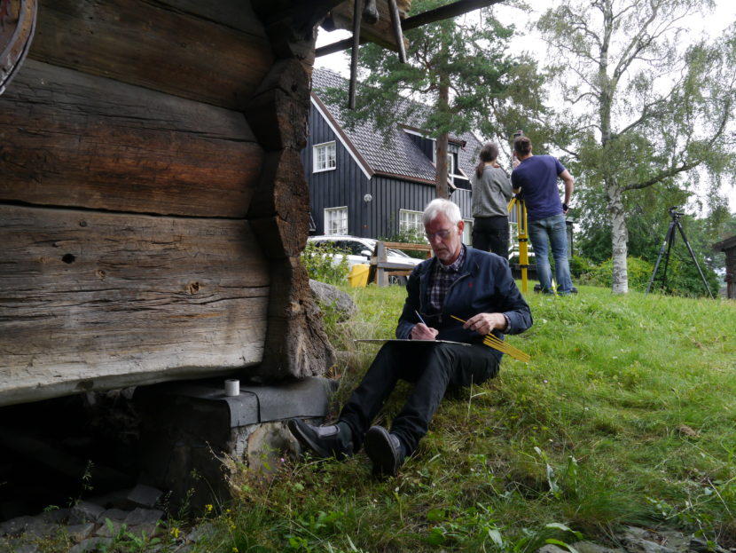 Feltarbeid skanning av trehus Snarøya