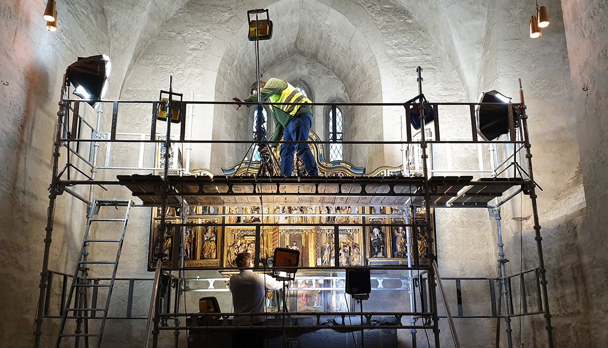 Fotodokumentasjon i Ringsaker kirke