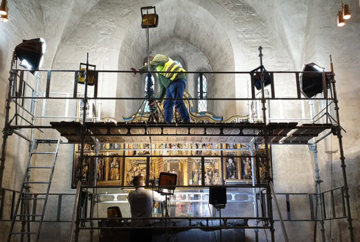 Fotodokumentasjon i Ringsaker kirke