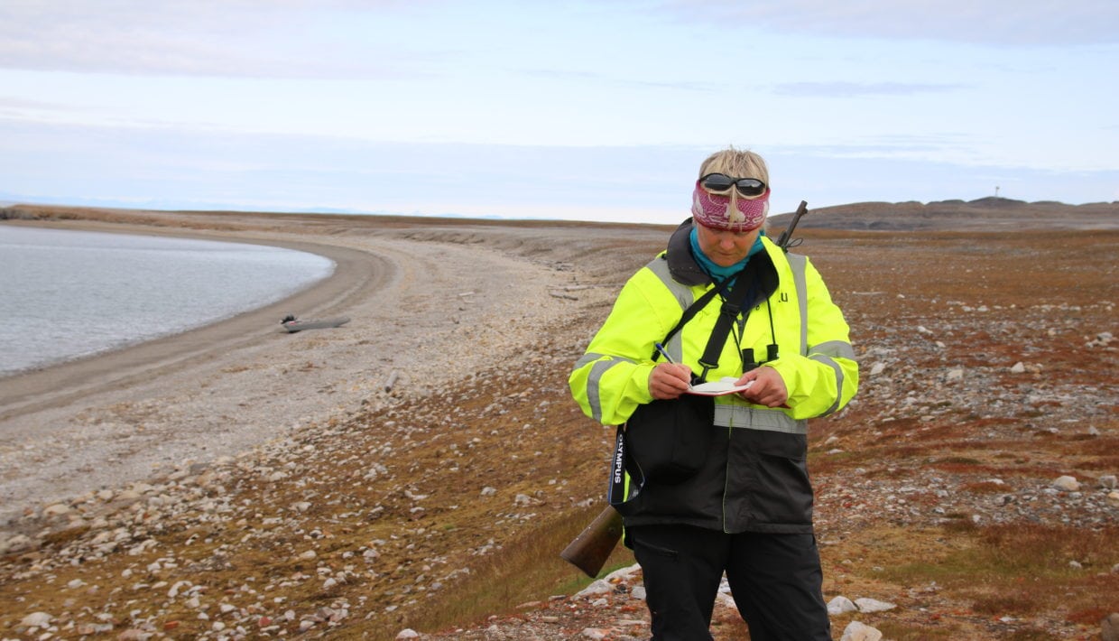 Anne Cathrine Flyen på Svalbard