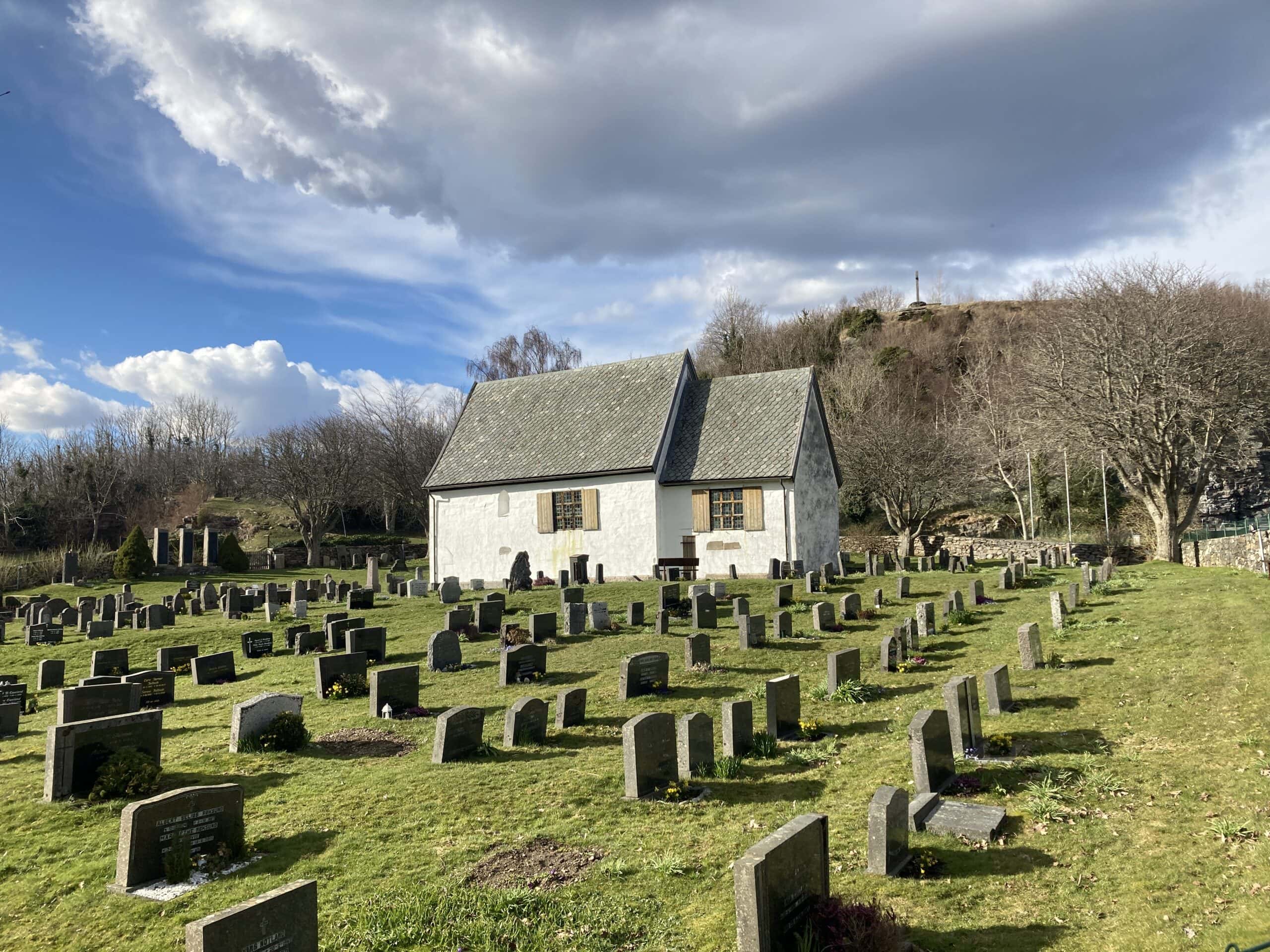 Moster gamle kirke. Foto Kjartan Hauglid