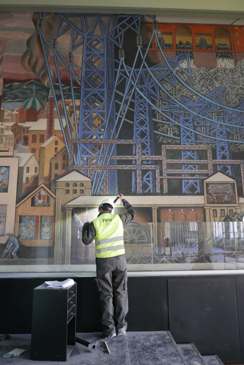 Behandling av fresker Oslo lysverker.